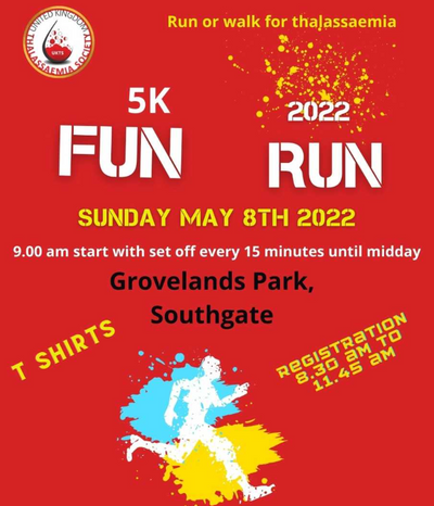 Run or walk for thalassaemia - Martyn Gerrard